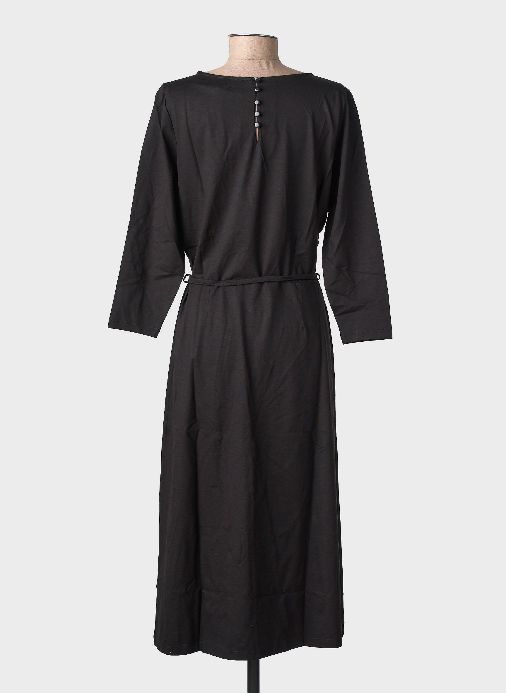 Rochie midi mâneci 3/4 mâneci 3/4 negru KING LOUIE femeie