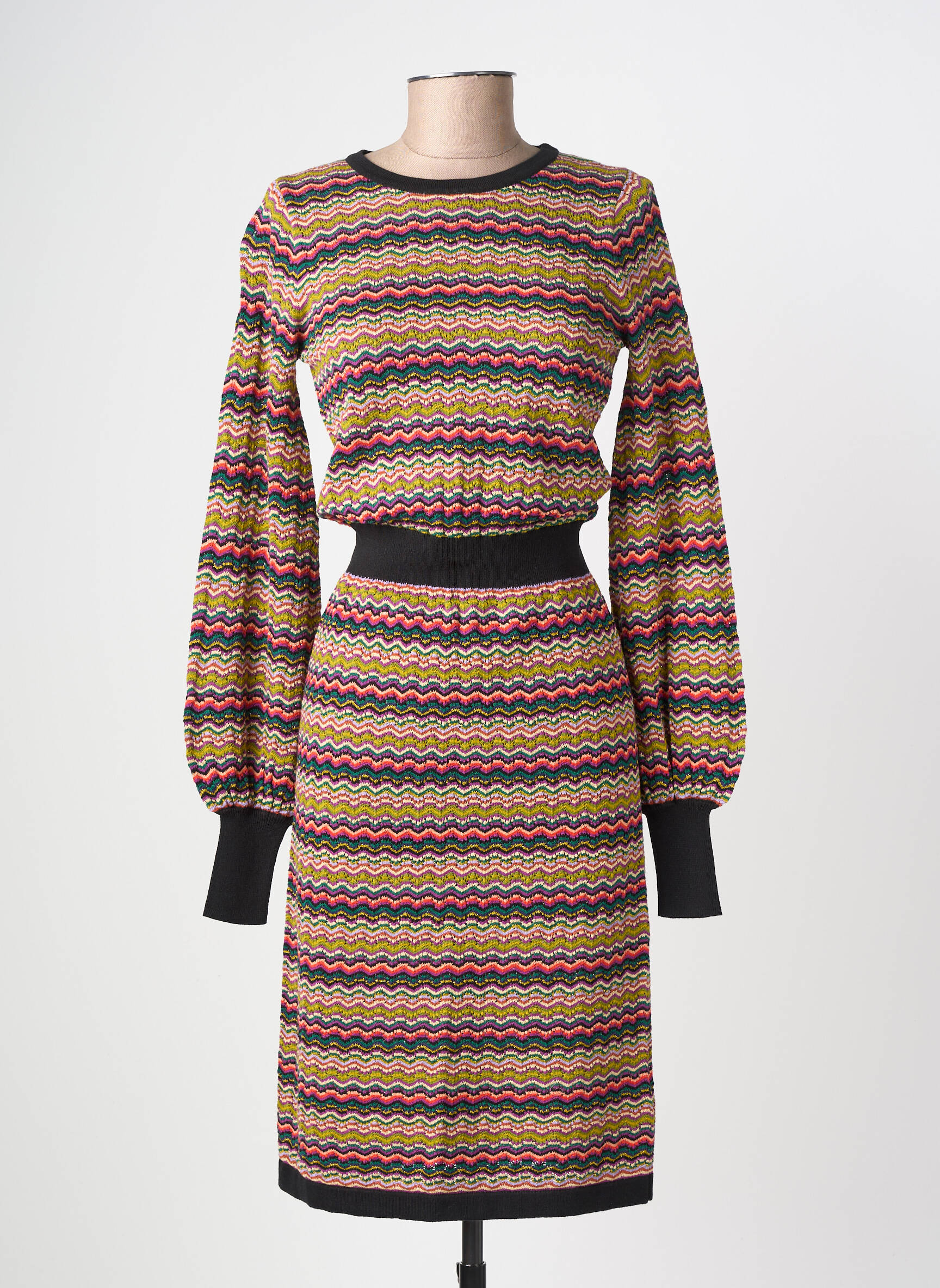 Rochie pulover elasticitate mâneci lungi violet KING LOUIE femeie