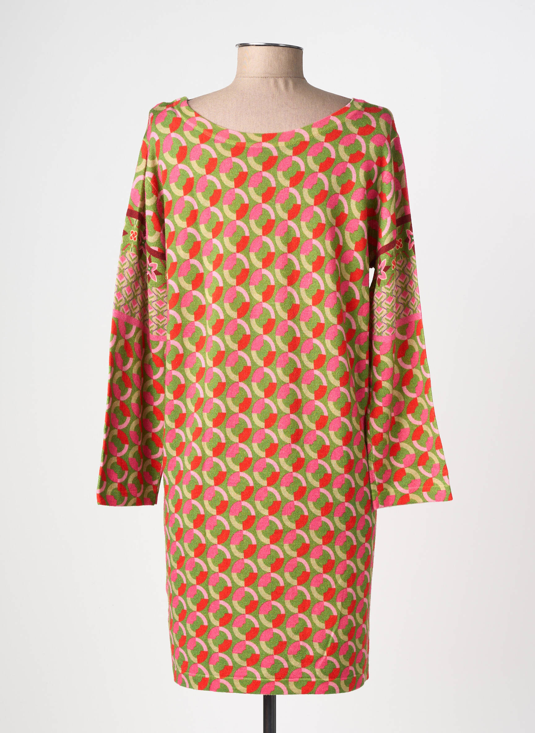 Rochie pulover elasticitate mâneci lungi roz JEI'S BY LETIZIA DENARO femeie