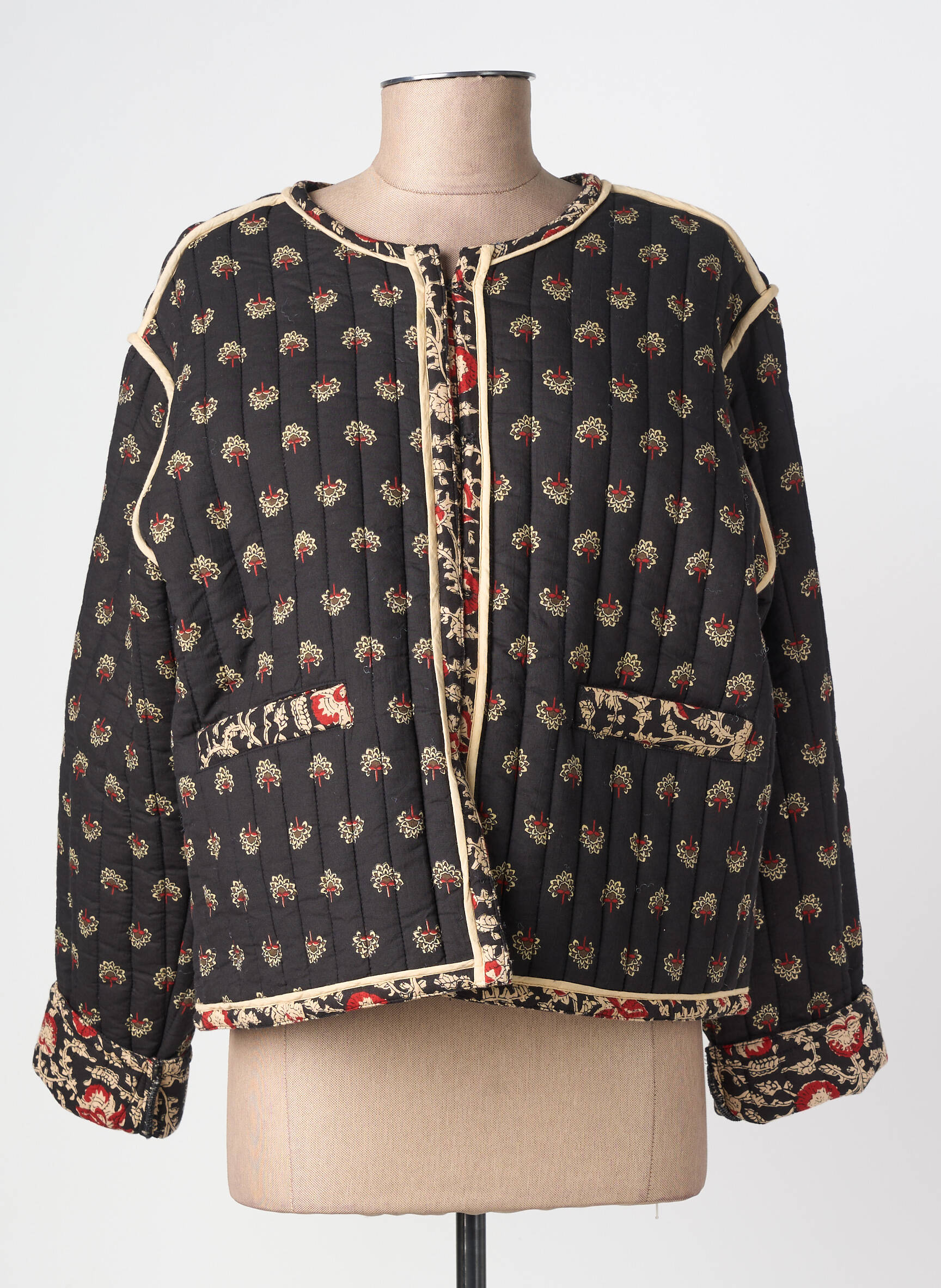 Jachete casual guler rotund negru MKT STUDIO femeie