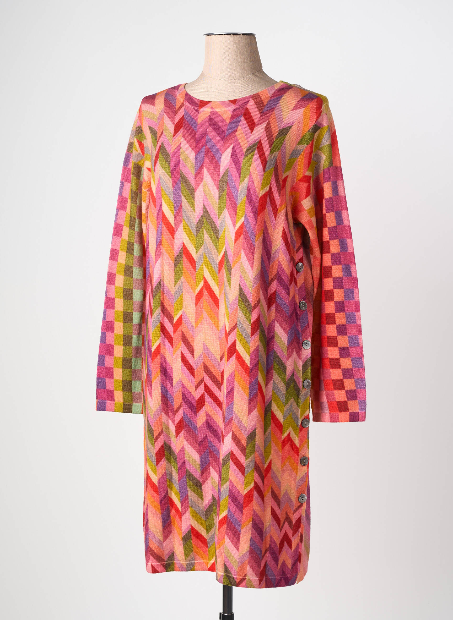 Rochie pulover elasticitate mâneci lungi portocalie JEI'S BY LETIZIA DENARO femeie
