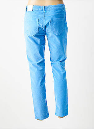 Pantalon slim elasticitate mărime normală albastru OUI femeie