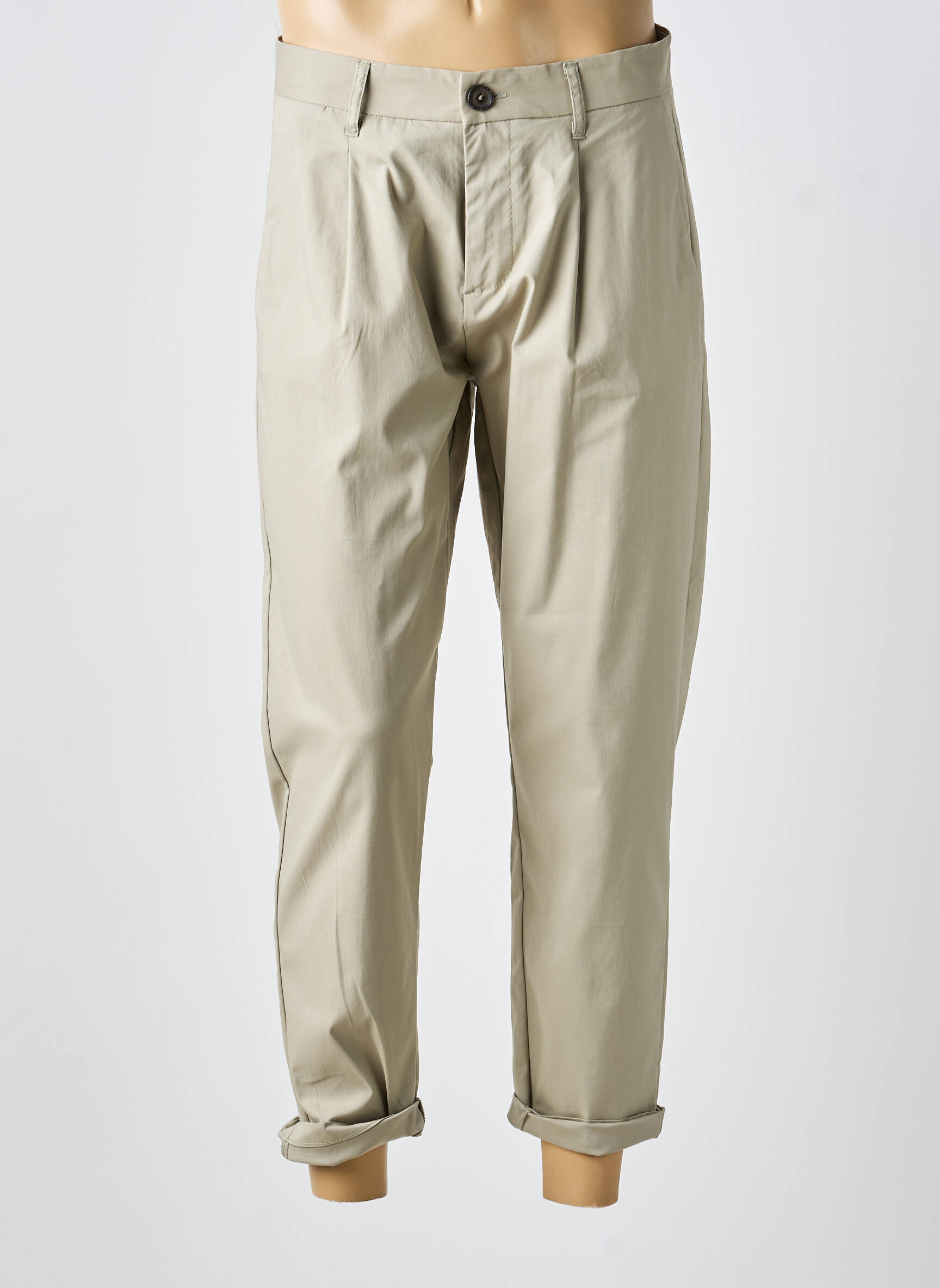 Pantalon chino elasticitate mărime normală bej IMPERIAL bărbat