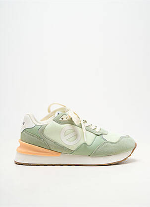 Adidași vârf rotund toc de 4 la 6 cm verde NO NAME femeie
