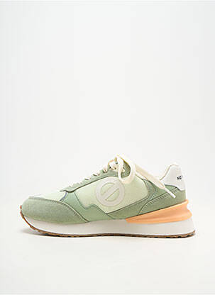 Adidași vârf rotund toc de 4 la 6 cm verde NO NAME femeie