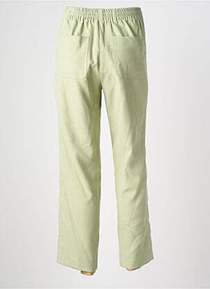 Pantalon drept elasticitate talie înaltă verde EMILIE.K femeie