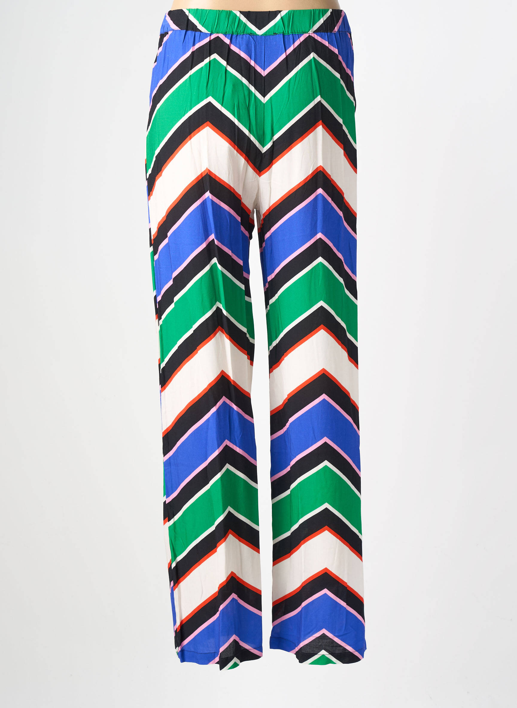 Pantalon drept buzunare verde LA PETITE ETOILE femeie