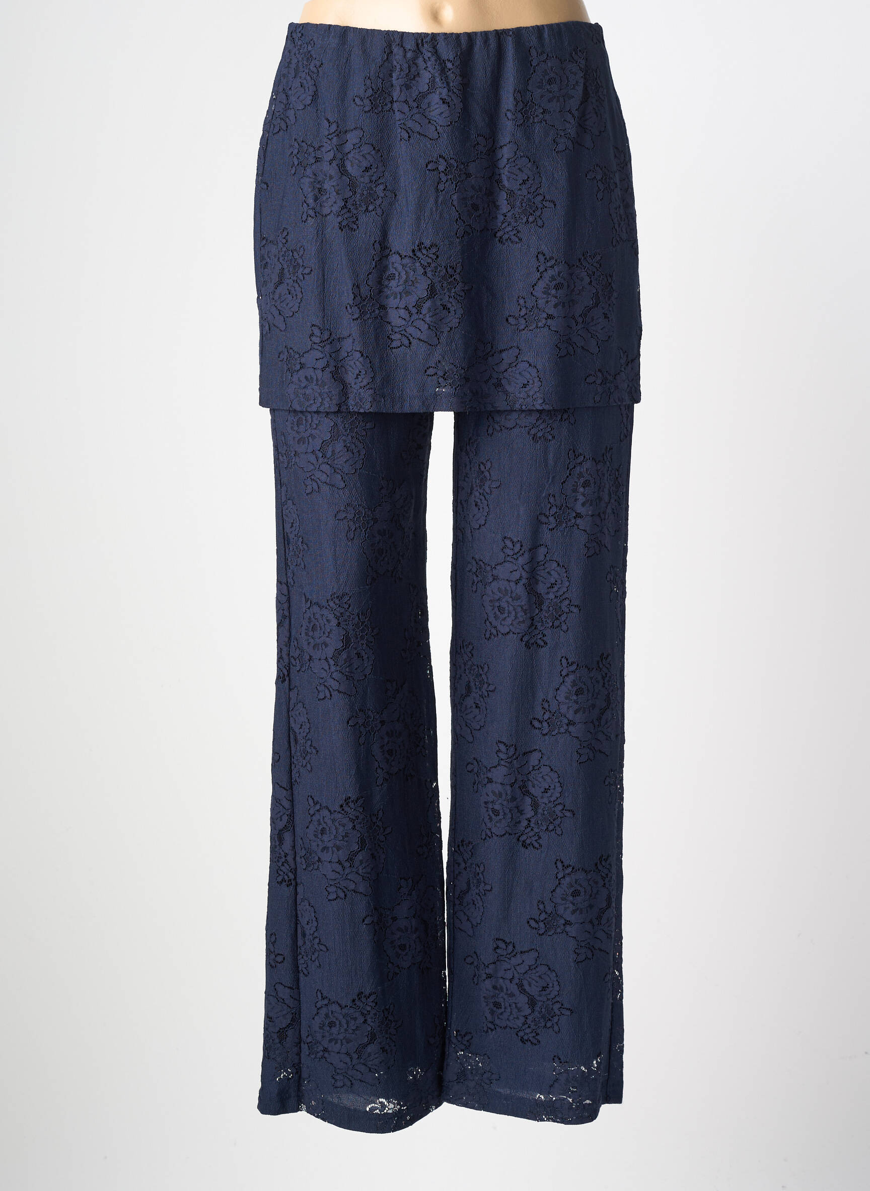 Pantalon drept elasticitate mărime normală albastru NUMPH femeie