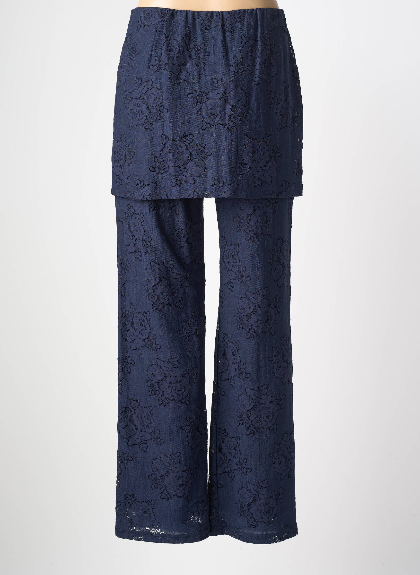 Pantalon drept elasticitate mărime normală albastru NUMPH femeie