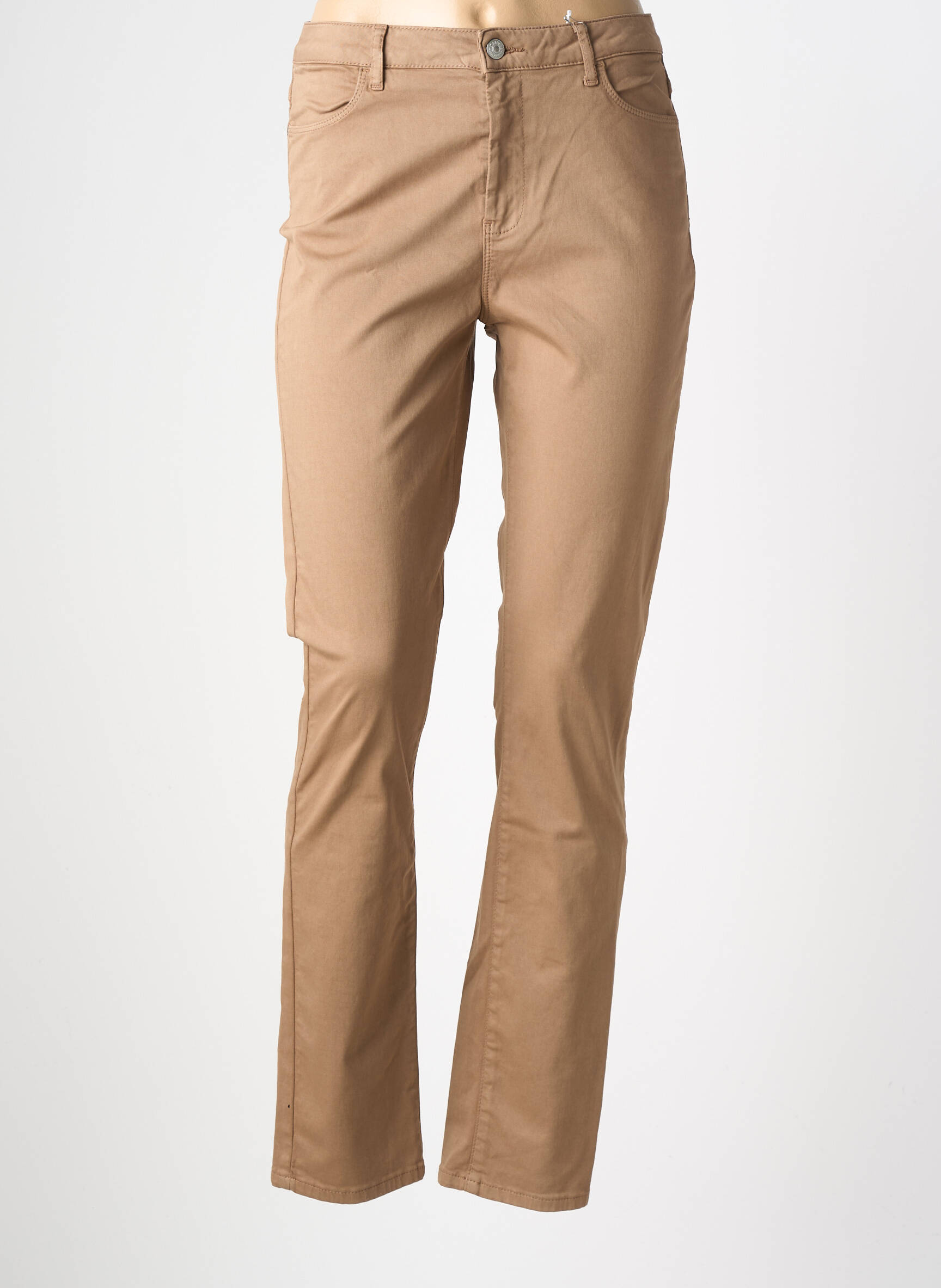 Pantalon drept elasticitate mărime normală maro KANOPE femeie