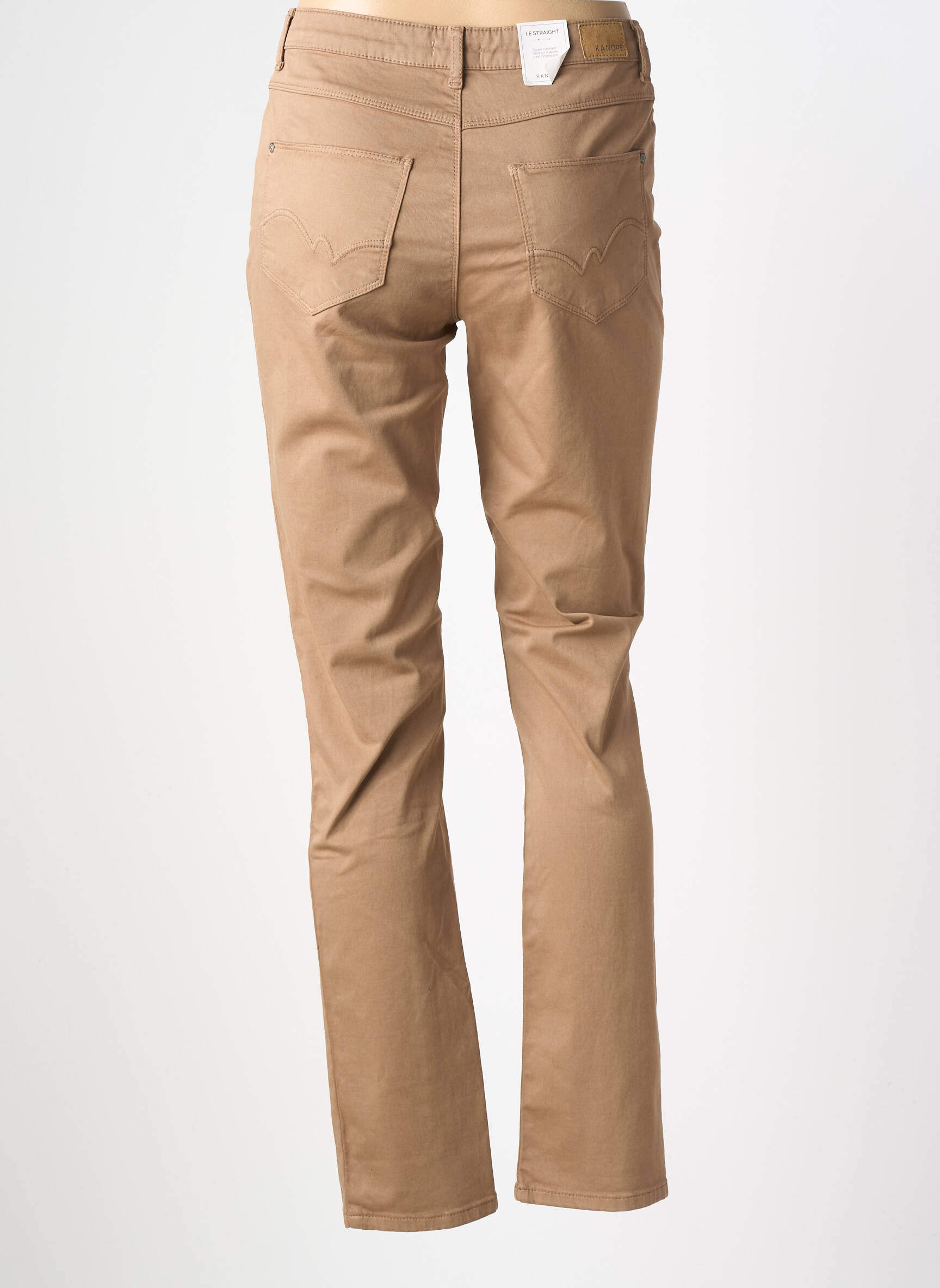Pantalon drept elasticitate mărime normală maro KANOPE femeie