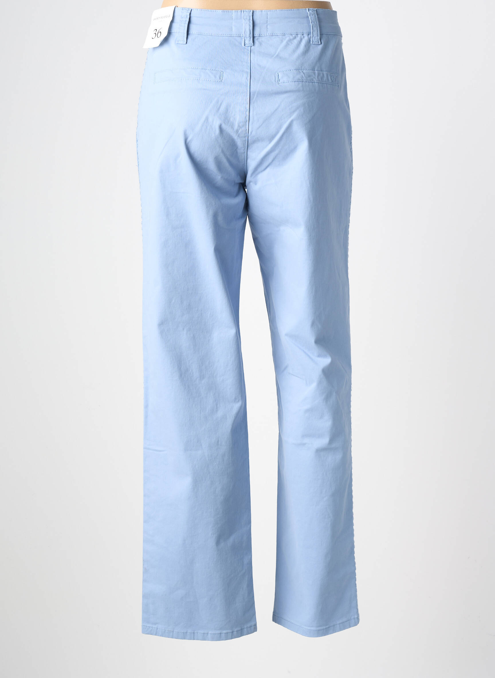 Pantalon evazat elasticitate mărime normală albastru LA PETITE ETOILE femeie