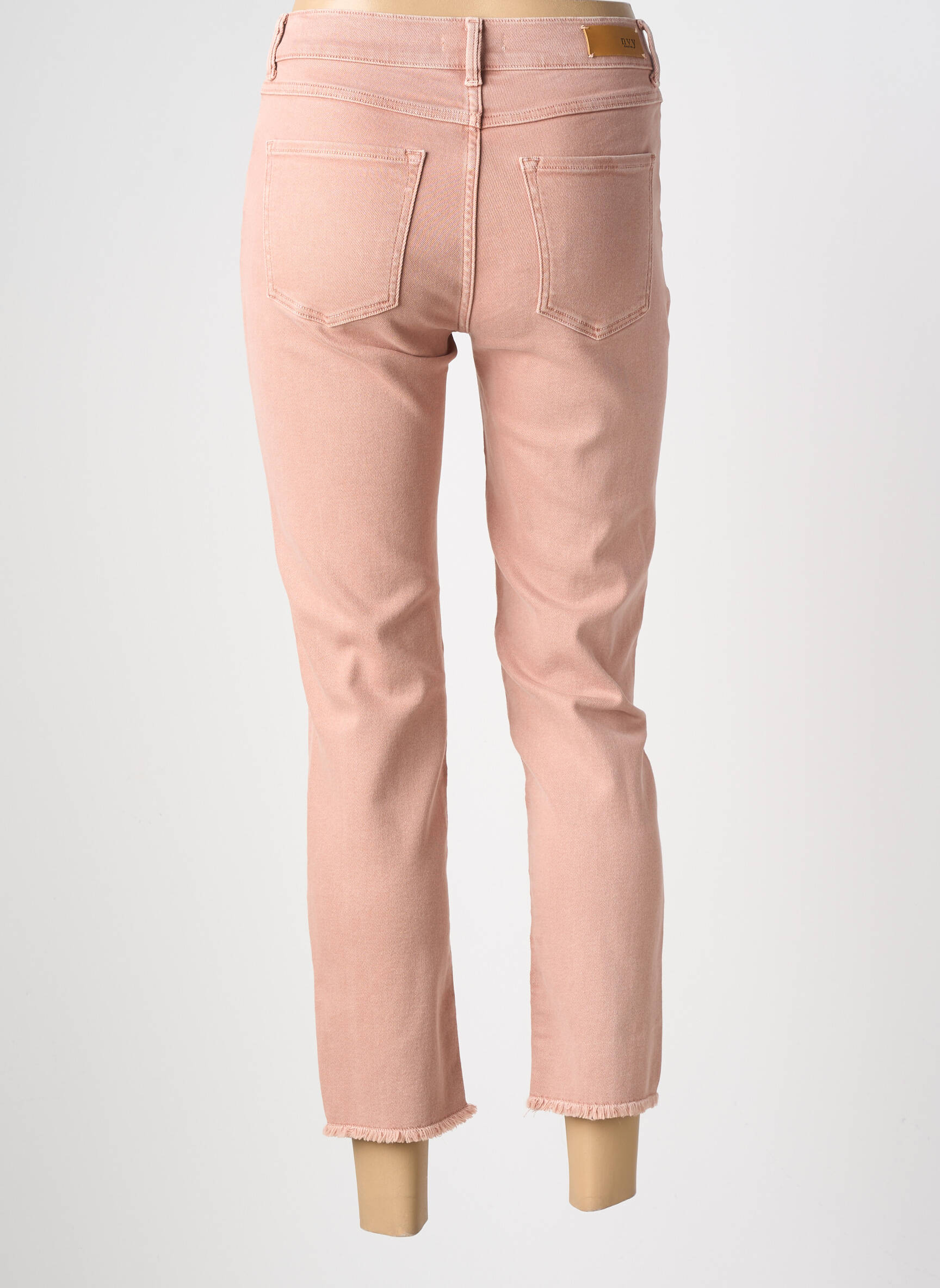Blugi cu croială slim elasticitate mărime normală roz NVY DENIM femeie