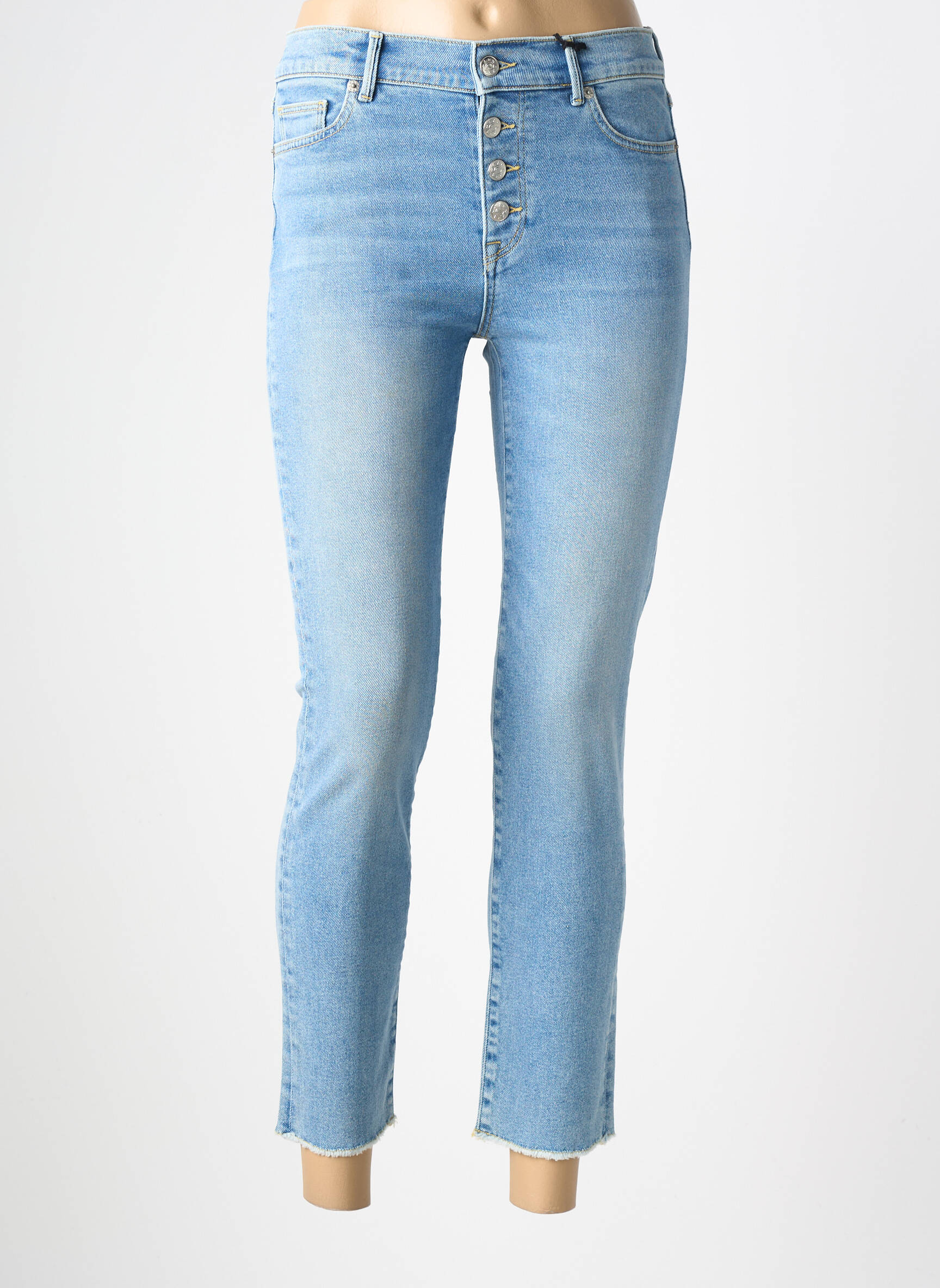 Blugi cu croială slim elasticitate mărime normală albastru NVY DENIM femeie