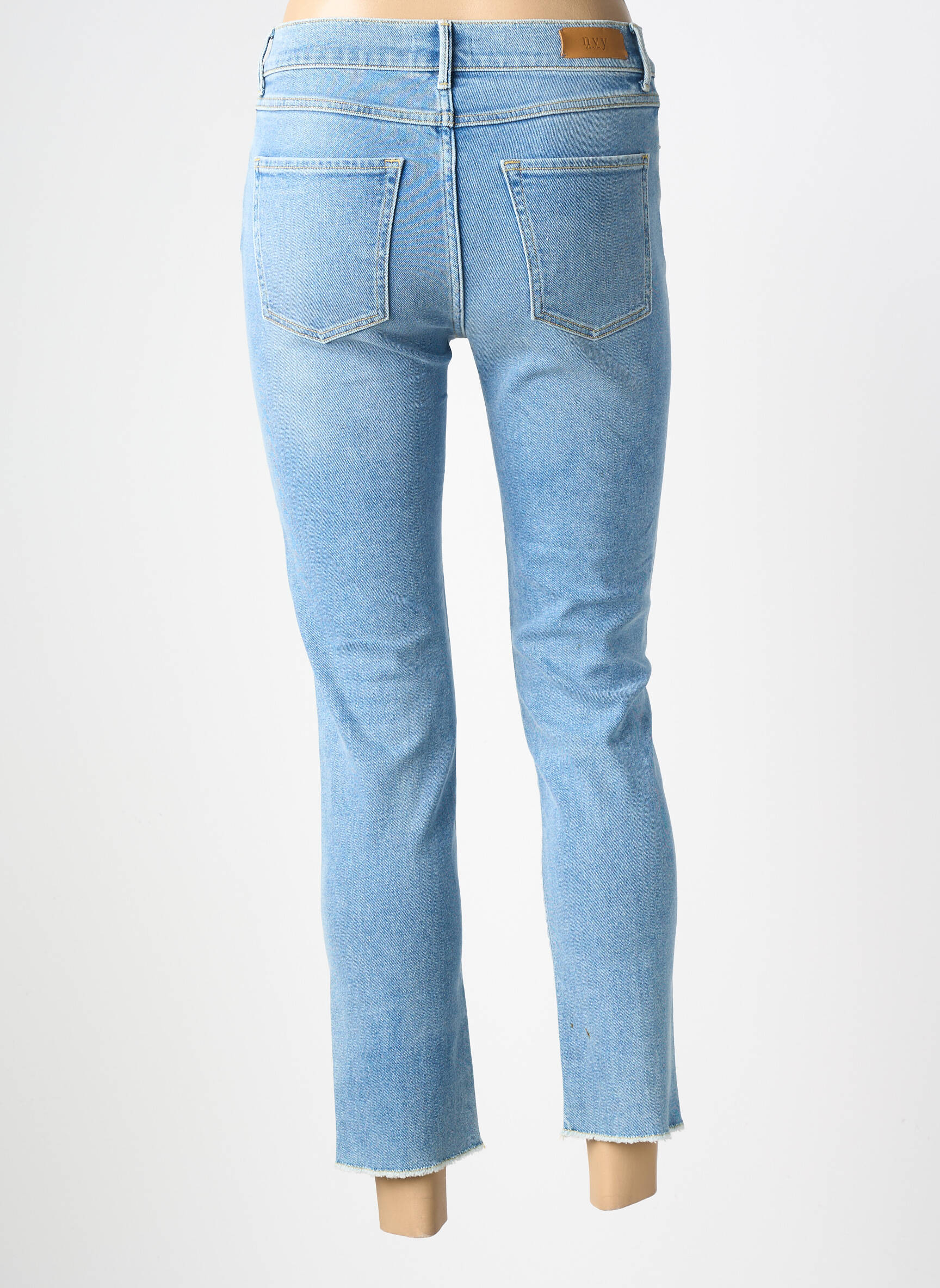 Blugi cu croială slim elasticitate mărime normală albastru NVY DENIM femeie