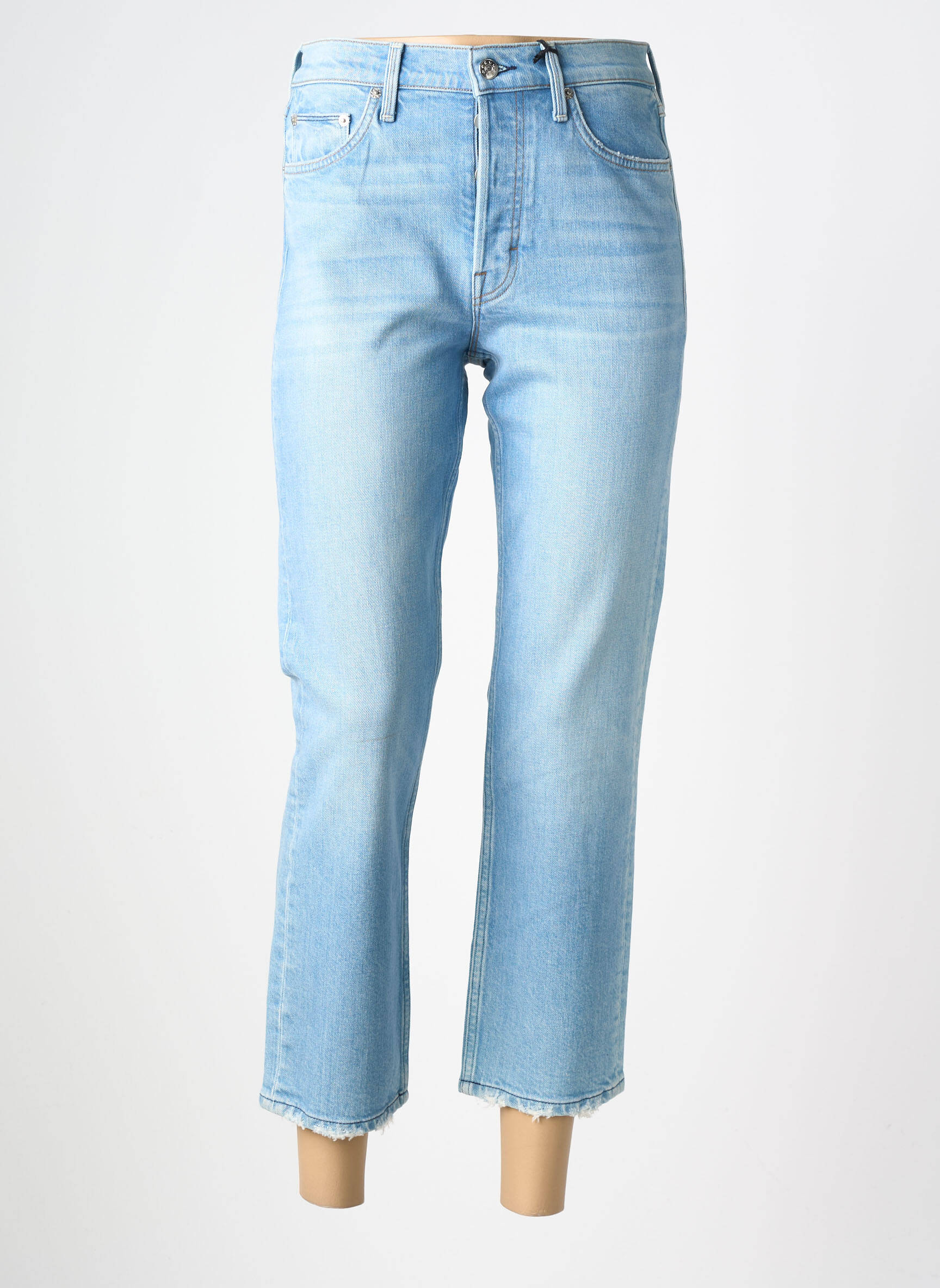 Blugi cu croială dreaptă elasticitate mărime normală albastru NVY DENIM femeie