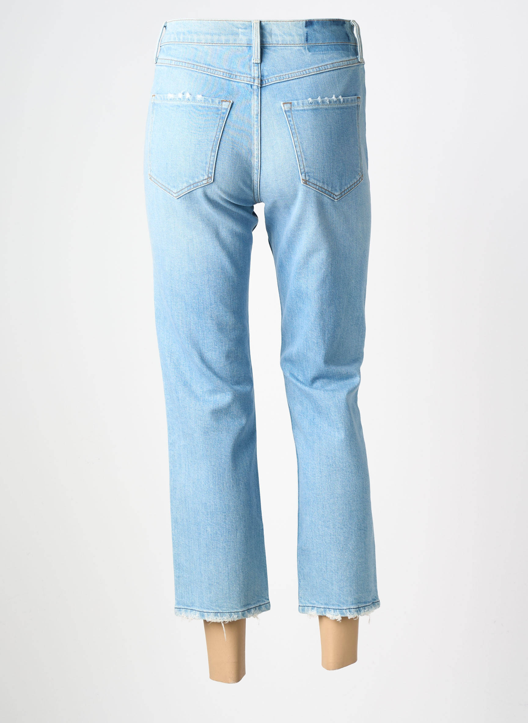 Blugi cu croială dreaptă elasticitate mărime normală albastru NVY DENIM femeie