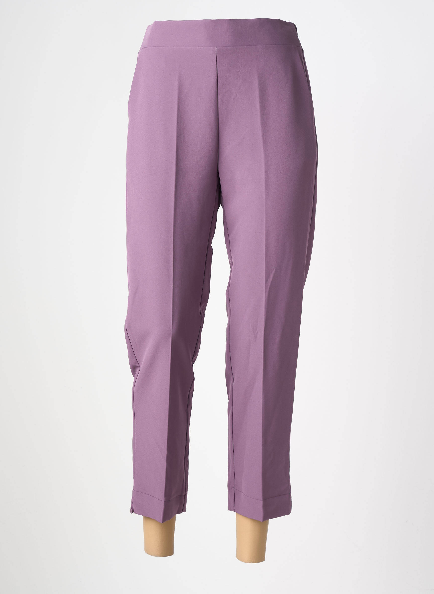 Pantalon slim talie elastică violet MARYLEY femeie