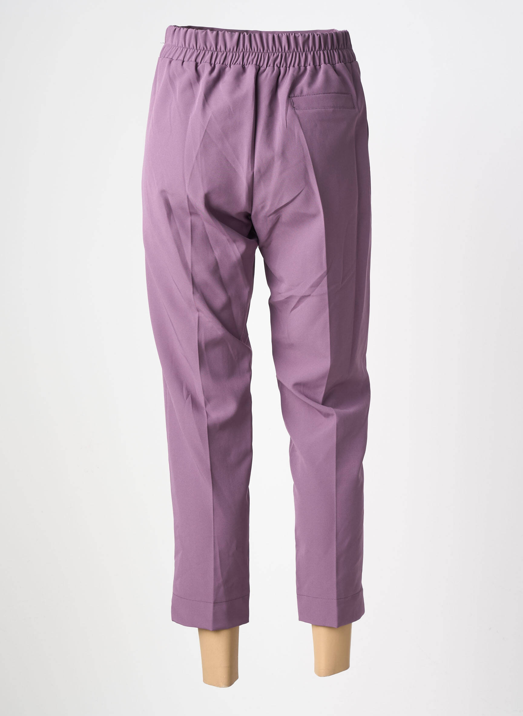 Pantalon slim talie elastică violet MARYLEY femeie
