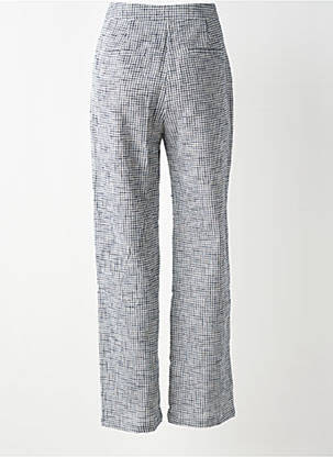 Pantalon drept talie cu cleme talie înaltă albastru LA PETITE ETOILE femeie