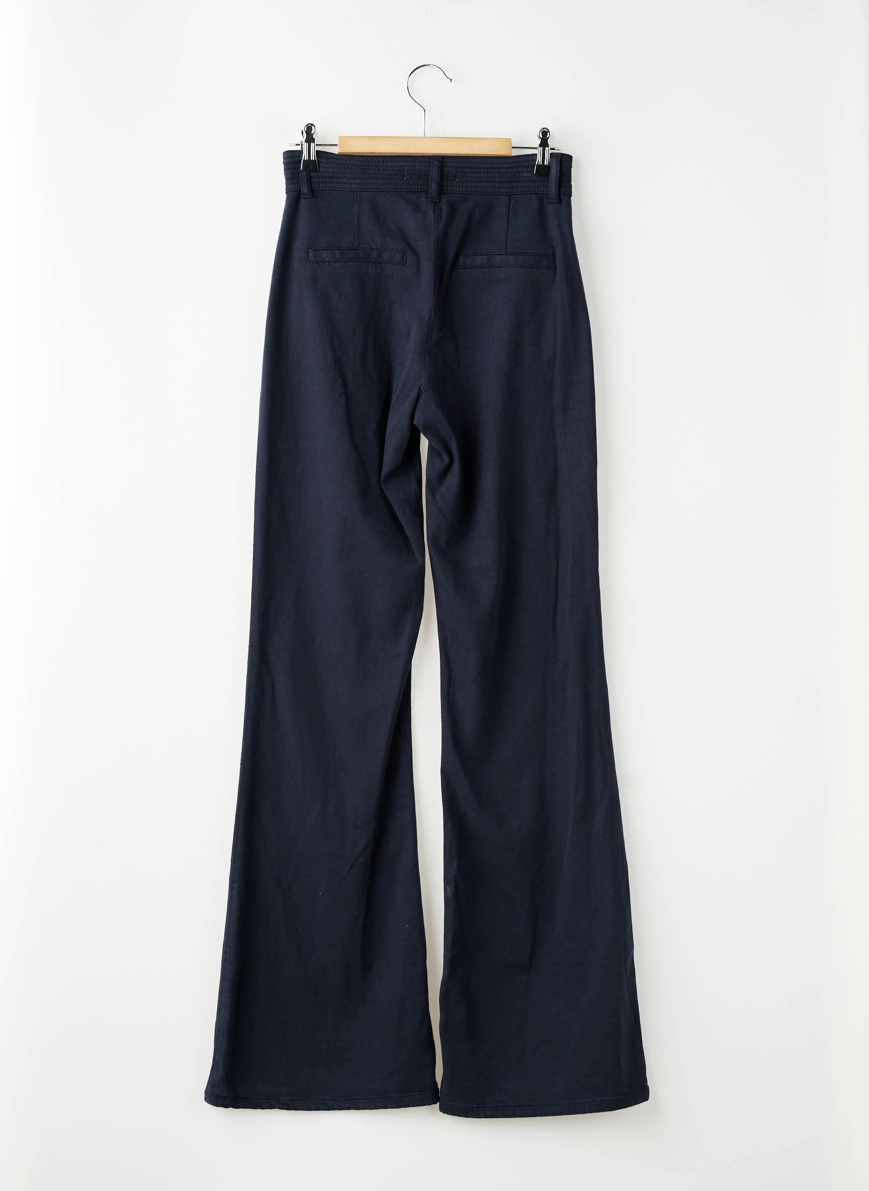 Pantalon evazat elasticitate mărime normală albastru NVY femeie