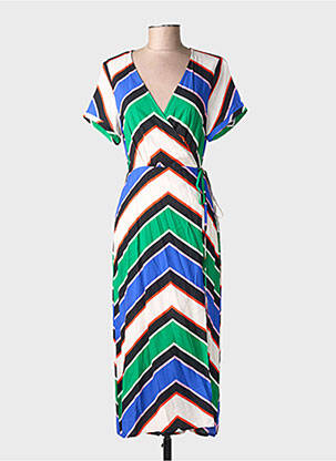 Rochie midi mâneci scurte mâneci scurte verde LA PETITE ETOILE femeie
