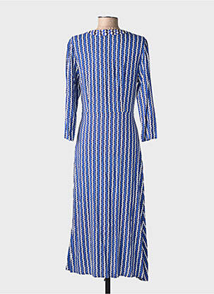 Rochie midi mâneci lungi mâneci lungi albastru LA PETITE ETOILE femeie