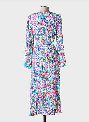 Rochie lungă mâneci lungi mâneci lungi albastru LA PETITE ETOILE femeie