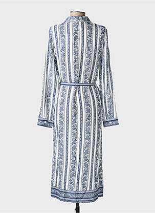 Rochie midi imprimeu fantezie mâneci lungi albastru LA PETITE ETOILE femeie