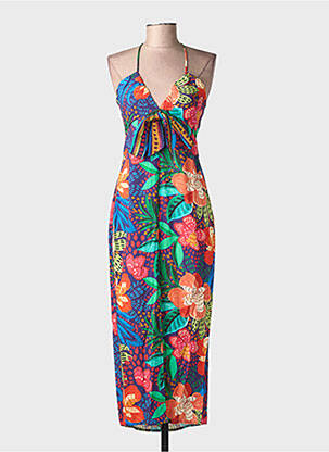 Rochie midi fără mâneci fără mâneci albastru LA PETITE ETOILE femeie
