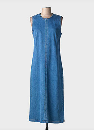 Rochie midi fără mâneci fără mâneci albastru NUMPH femeie