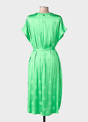Rochie midi mâneci scurte mâneci scurte verde NUMPH femeie