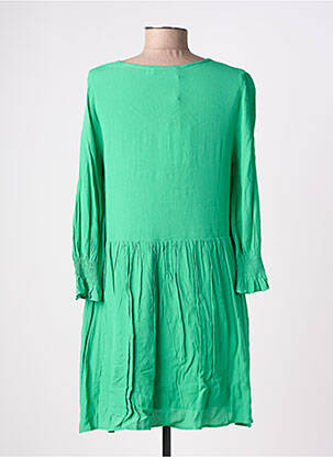 Rochie scurtă mâneci lungi mâneci lungi verde EMILIE.K femeie