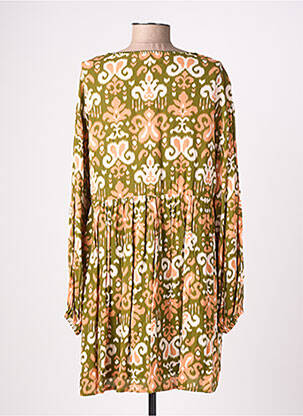 Rochie scurtă mâneci lungi mâneci lungi verde EMILIE.K femeie