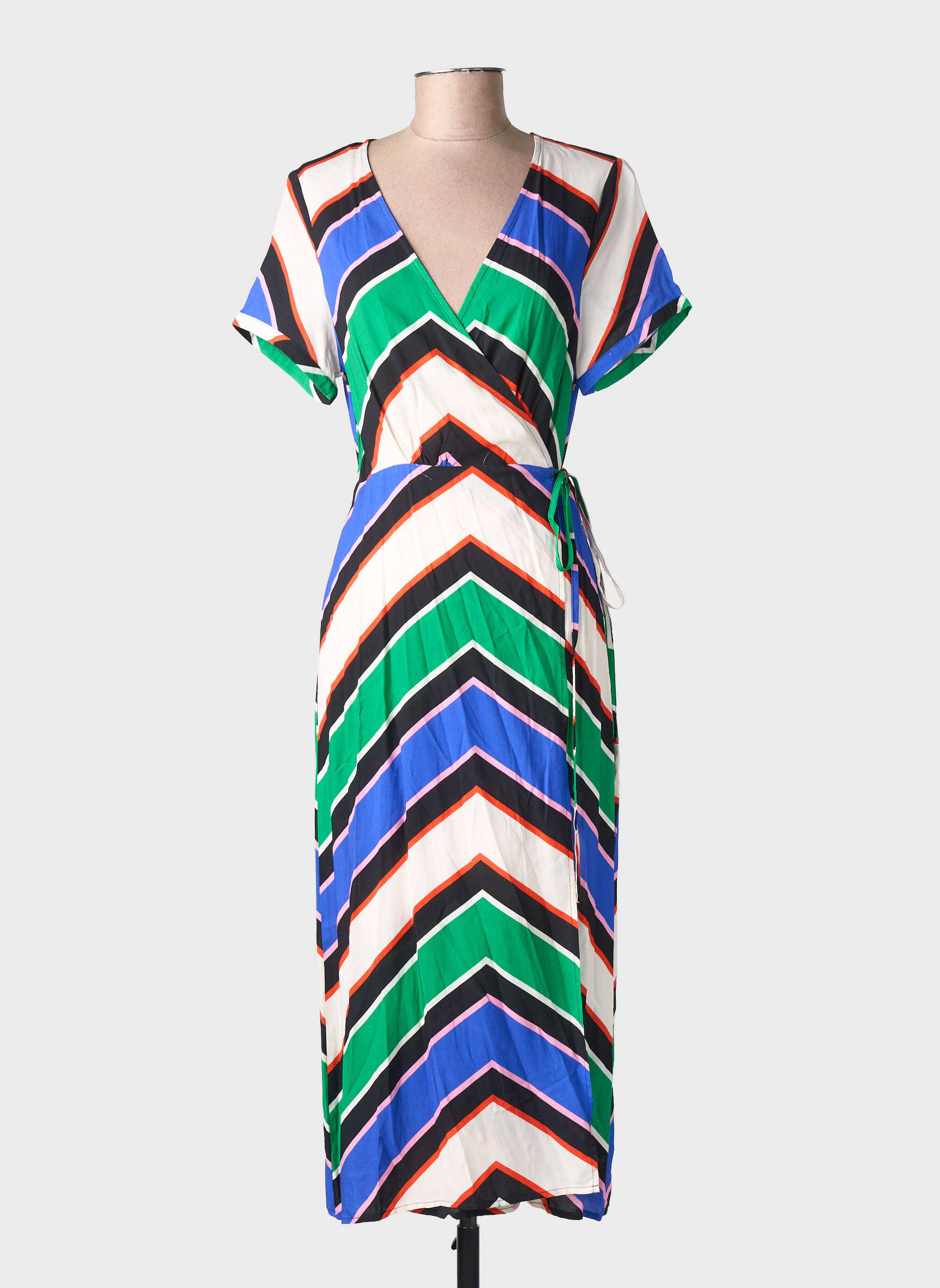 Rochie midi mâneci scurte mâneci scurte verde LA PETITE ETOILE femeie