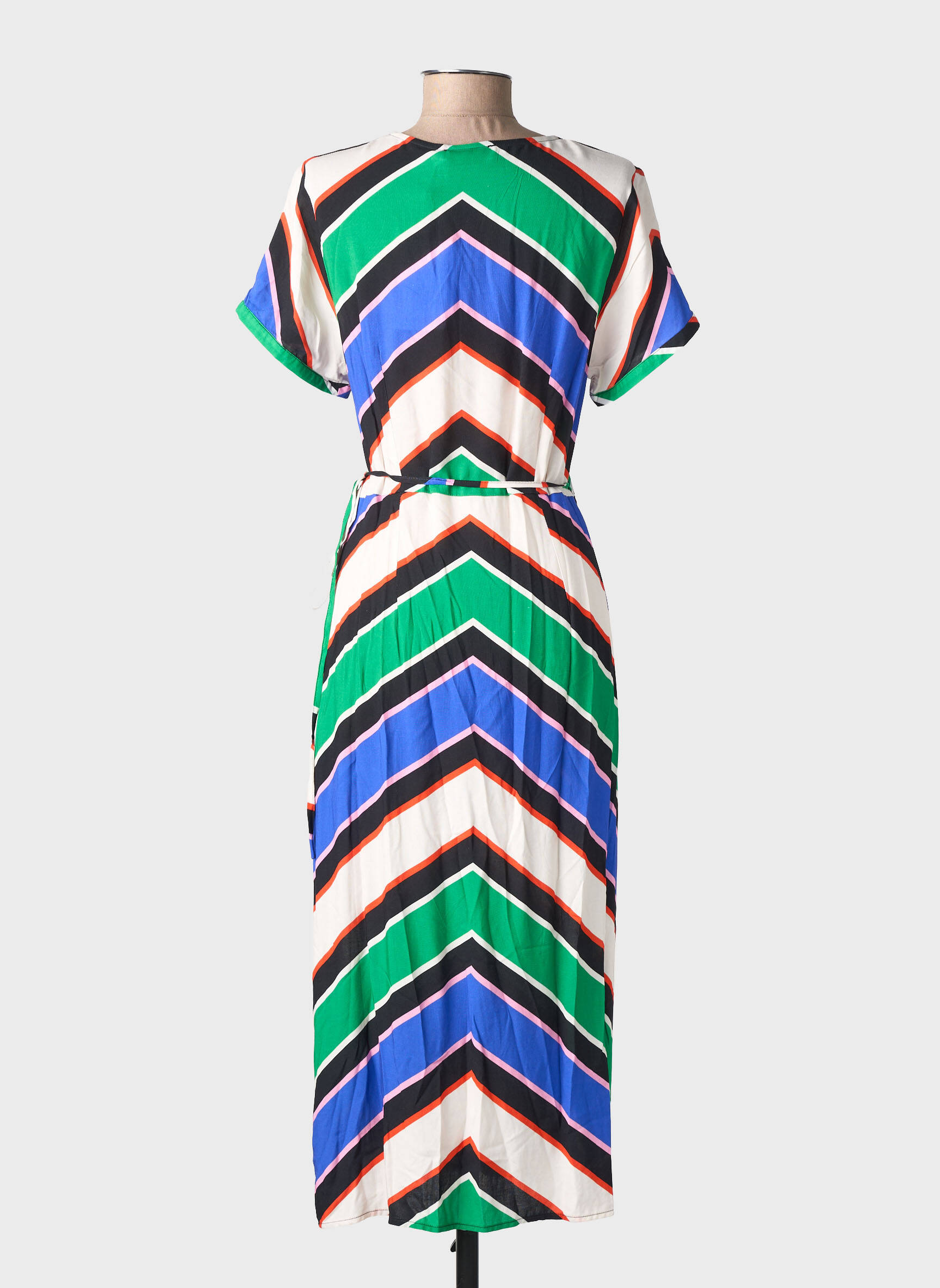 Rochie midi mâneci scurte mâneci scurte verde LA PETITE ETOILE femeie