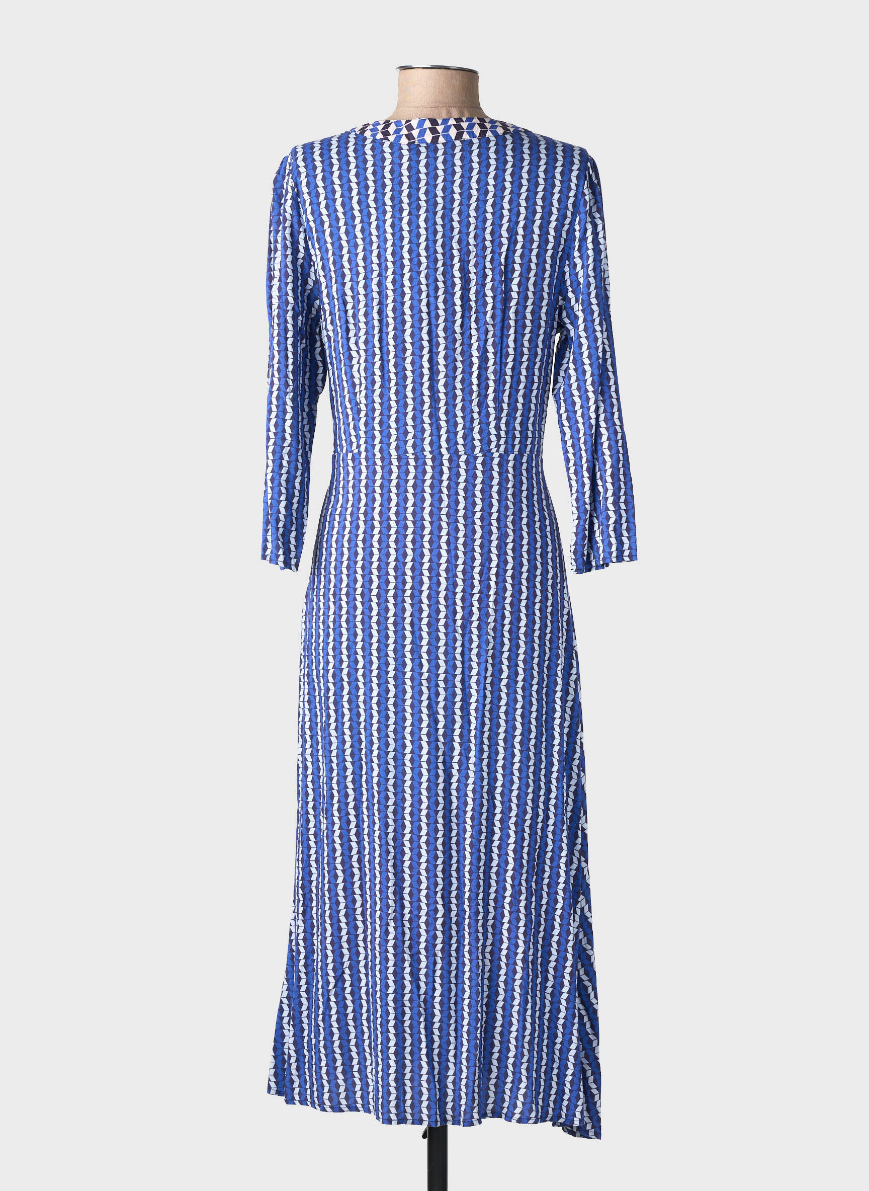Rochie midi mâneci lungi mâneci lungi albastru LA PETITE ETOILE femeie