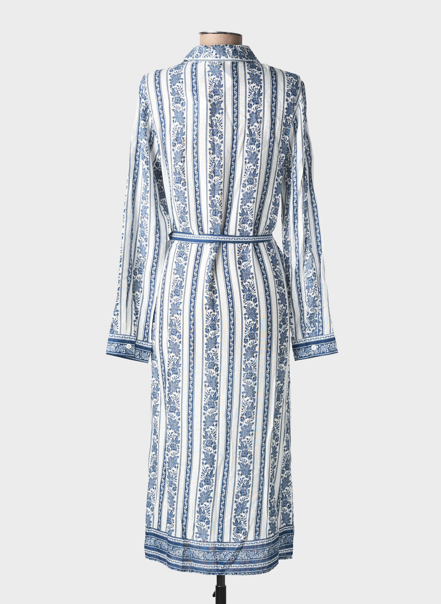 Rochie midi imprimeu fantezie mâneci lungi albastru LA PETITE ETOILE femeie