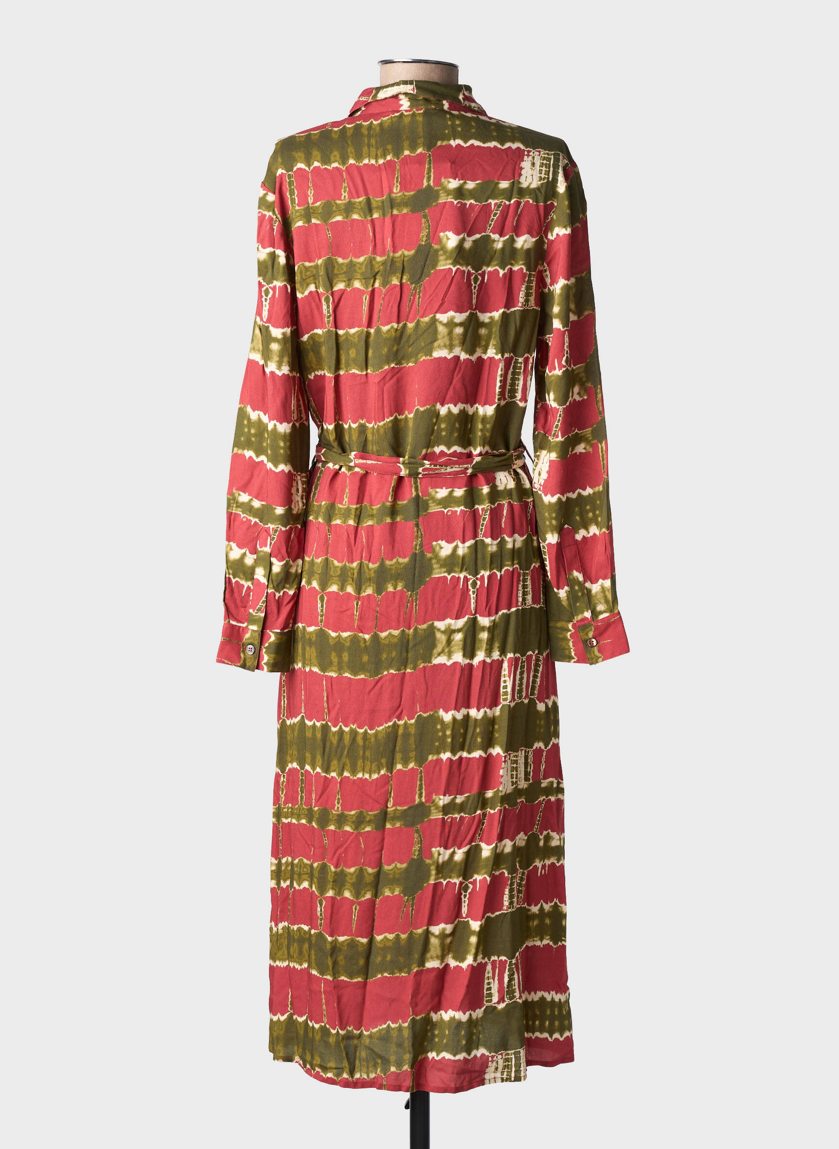 Rochie lungă mâneci lungi mâneci lungi roșu LA PETITE ETOILE femeie