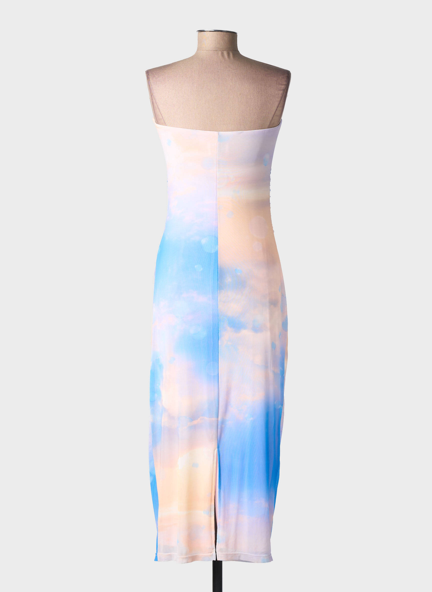 Rochie midi fără mâneci fără mâneci albastru NUMPH femeie
