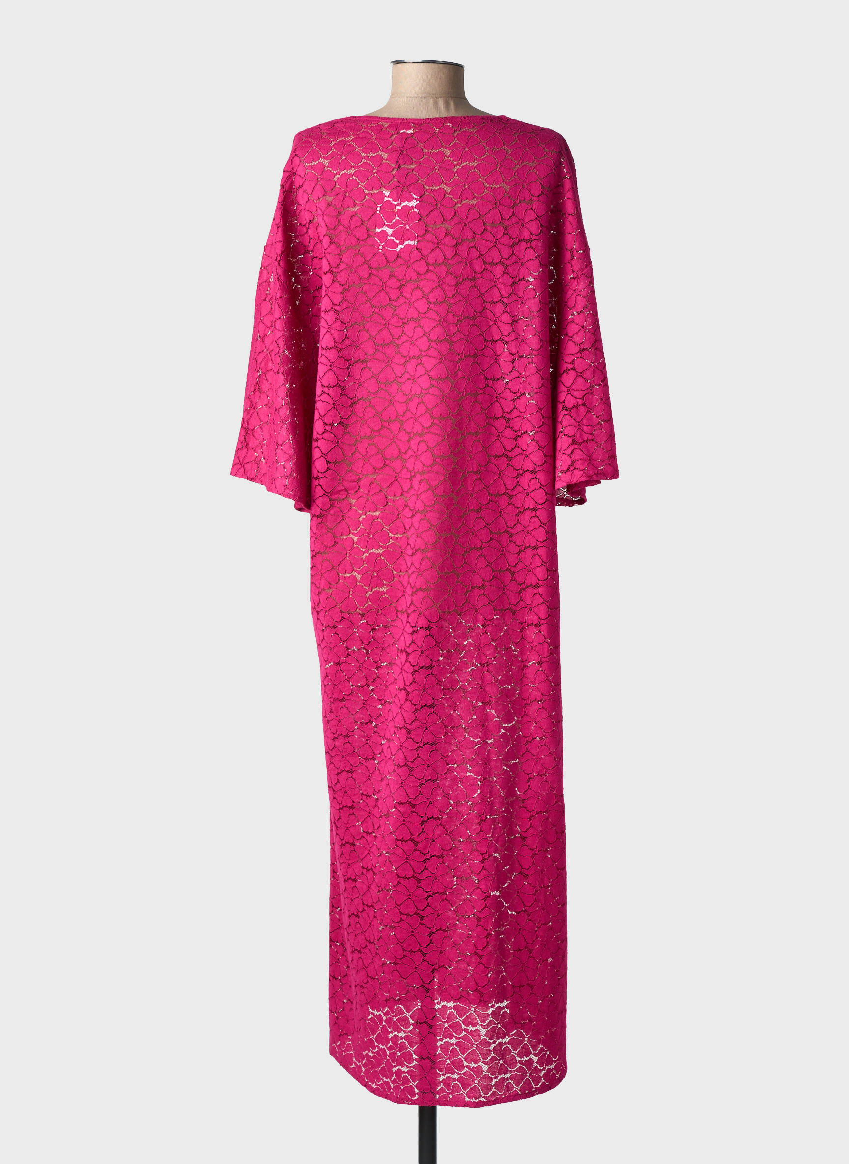Rochie lungă mâneci scurte mâneci scurte violet LA PETITE ETOILE femeie