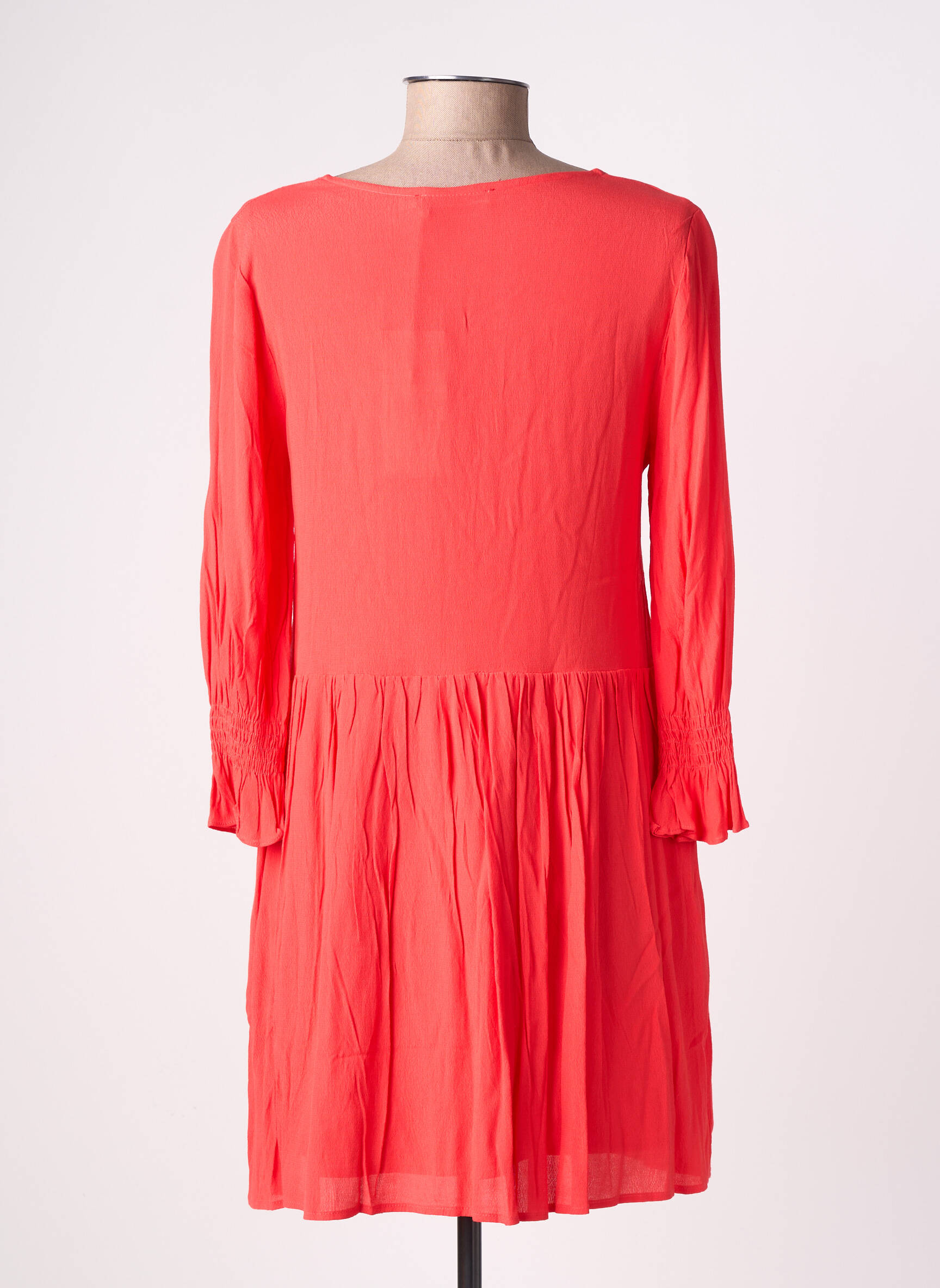Rochie scurtă mâneci lungi mâneci lungi roșu EMILIE.K femeie