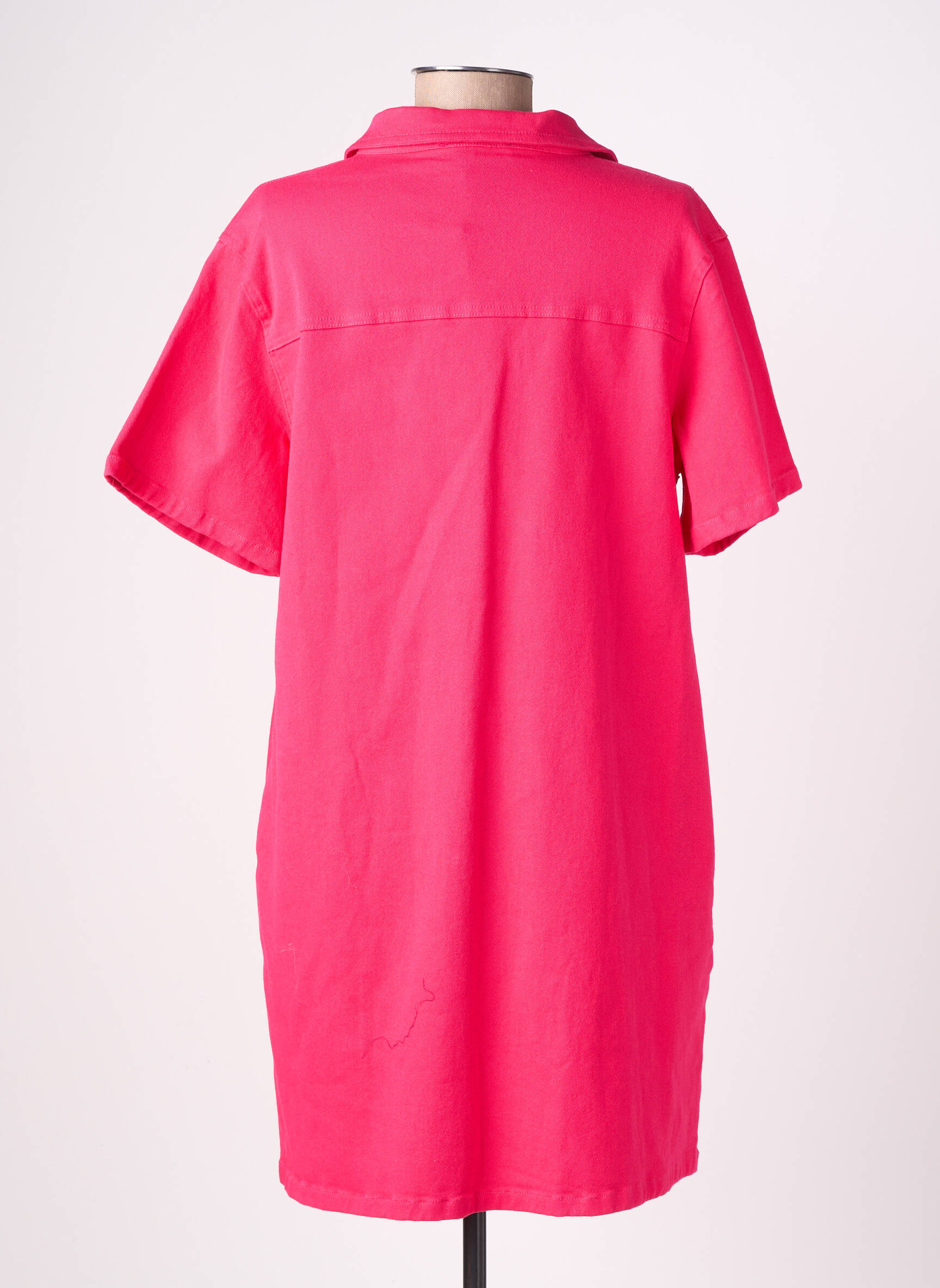 Rochie scurtă mâneci scurte mâneci scurte roz EMILIE.K femeie
