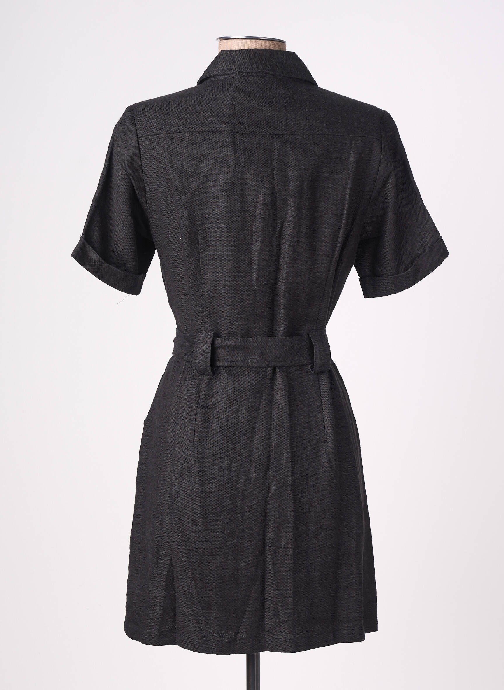 Rochie scurtă mâneci scurte mâneci scurte negru LA PETITE ETOILE femeie