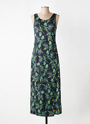 Rochie lungă imprimeu fantezie fără mâneci albastru NICE THINGS femeie