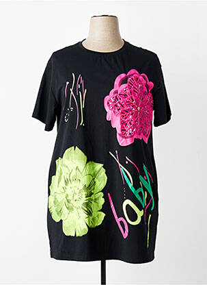 Tricou elasticitate mâneci scurte negru FLY OUT femeie