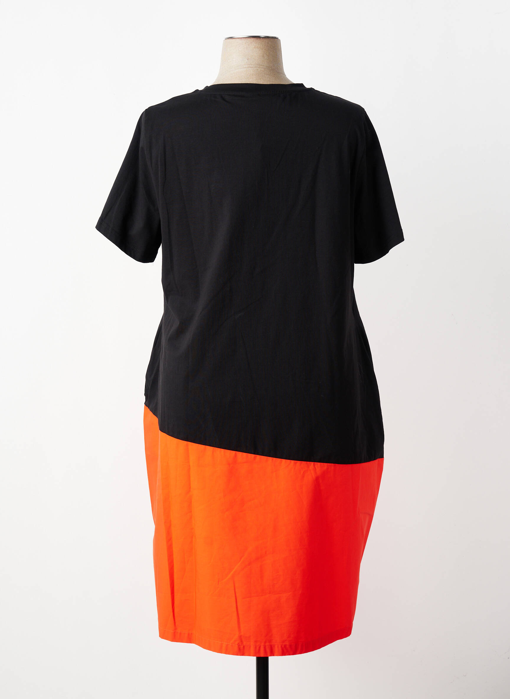 Rochie midi mâneci scurte mâneci scurte negru FLY OUT femeie