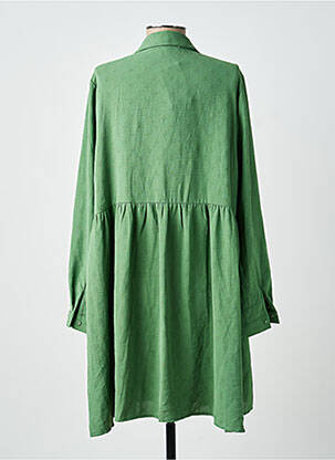 Rochie scurtă croială evazată mâneci lungi verde ANDY & LUCY femeie