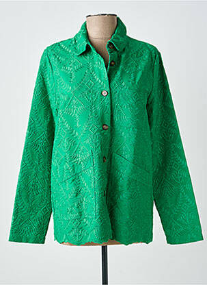 Jachete casual croială dreaptă verde LA PETITE ETOILE femeie