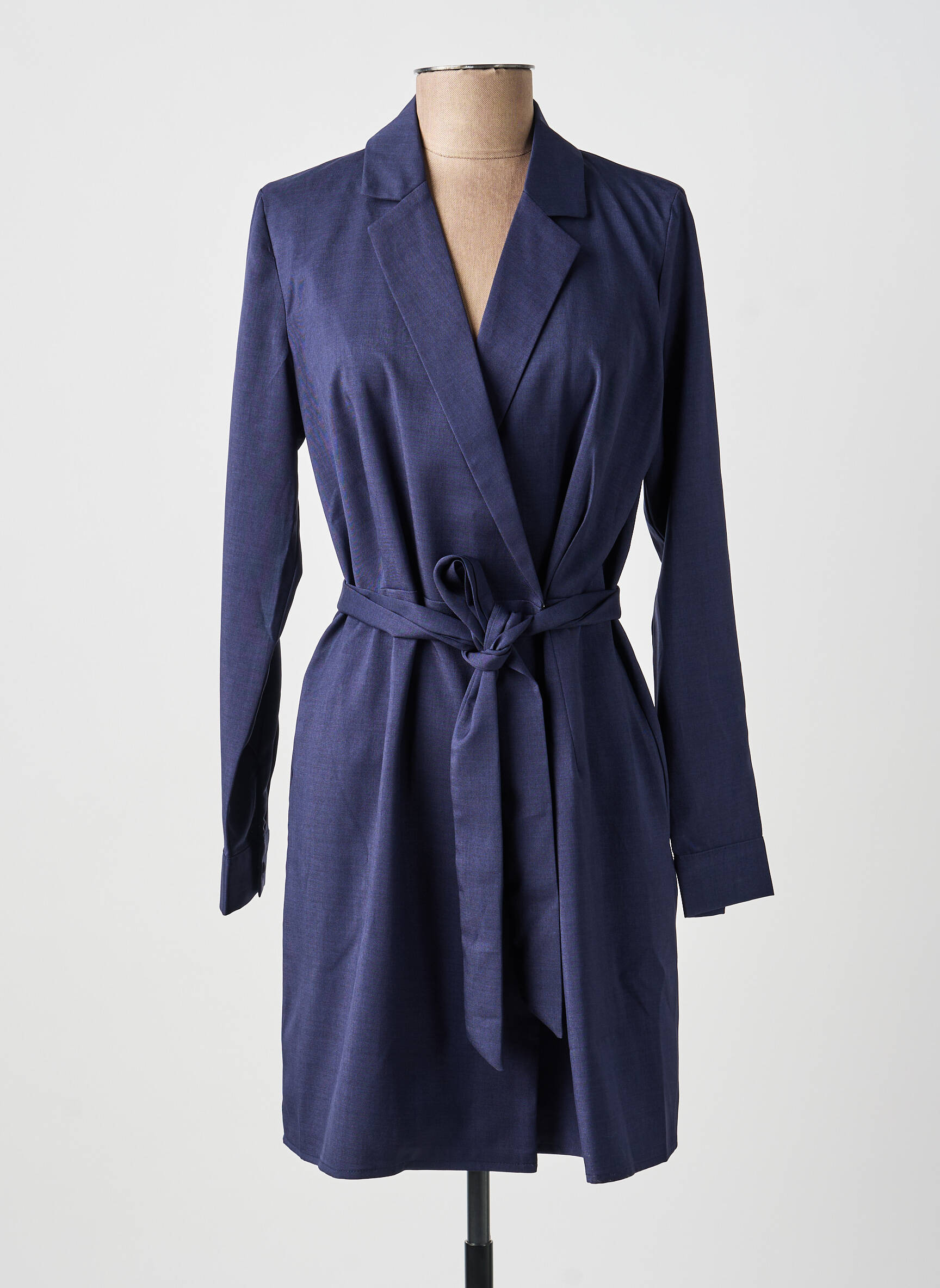 Rochie scurtă mâneci lungi mâneci lungi albastru LA PETITE ETOILE femeie